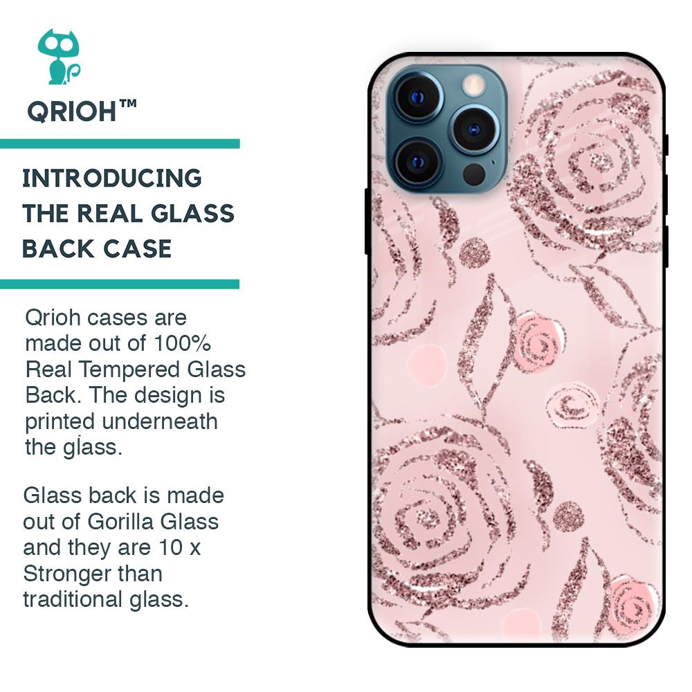 Shimmer Roses Glass case for iPhone 12 Pro Max