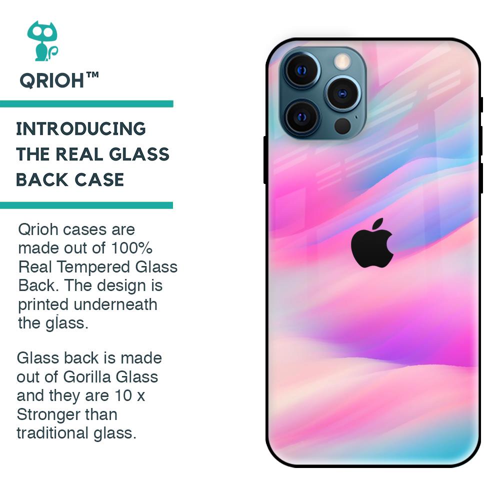 Colorful Waves Glass case for iPhone 12 Pro Max