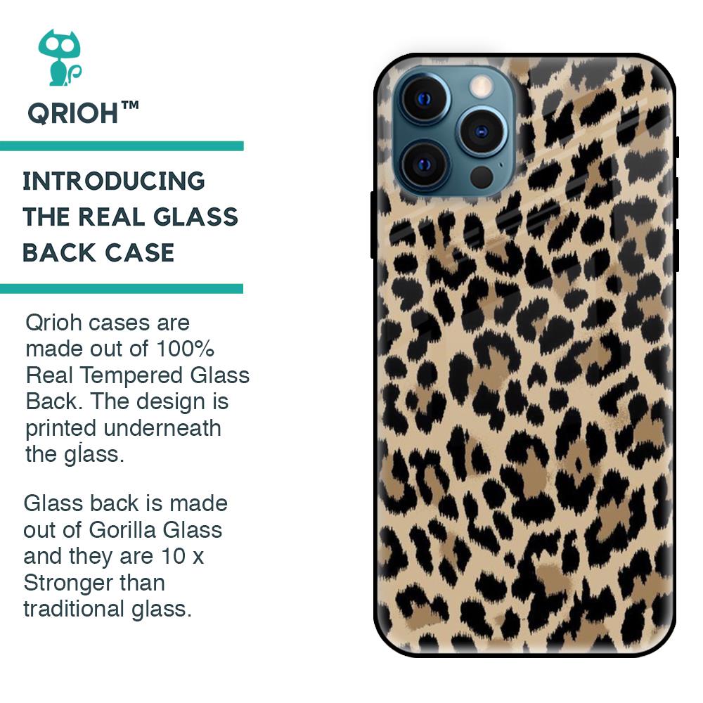 Leopard Seamless Glass Case For iPhone 12 Pro Max
