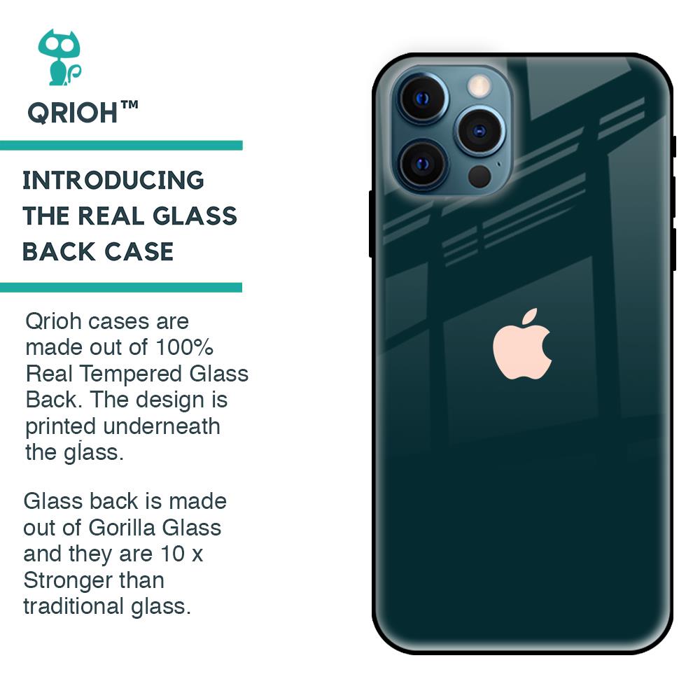 Hunter Green Glass Case For iPhone 12 Pro Max