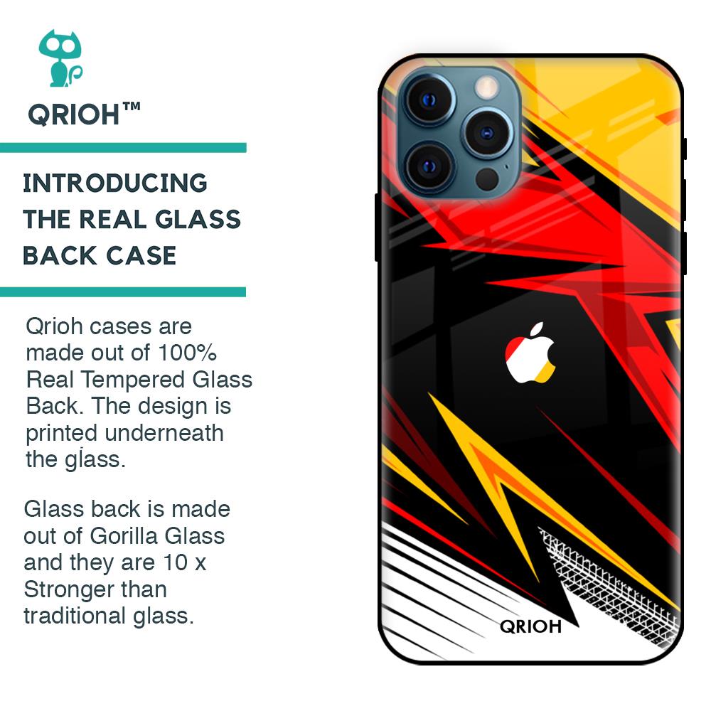 Race Jersey Pattern Glass Case For iPhone 12 Pro Max