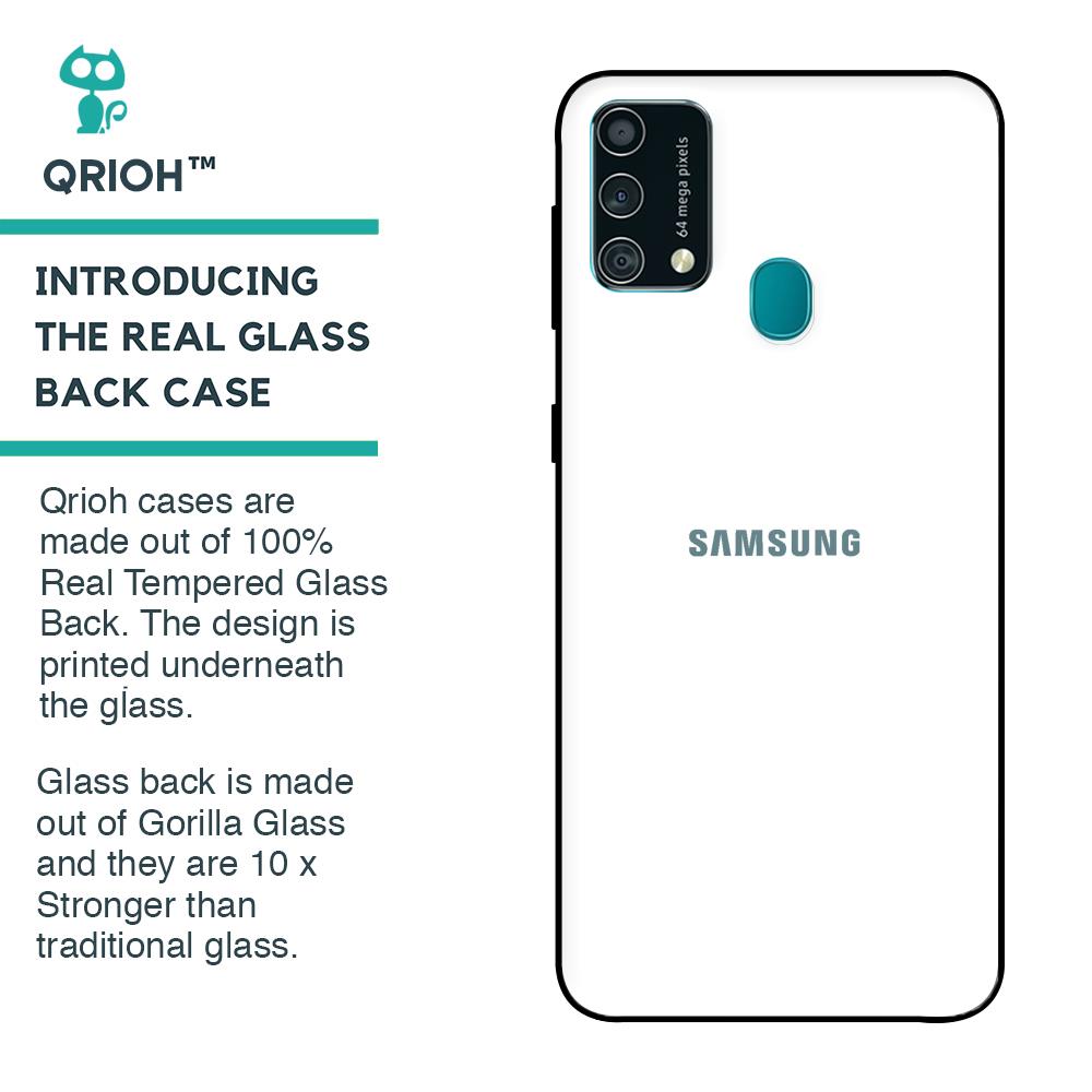 Arctic White Glass Case for Samsung Galaxy F41