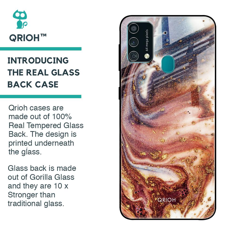 Exceptional Texture Glass Case for Samsung Galaxy F41