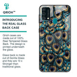 Peacock Feathers Glass case for Samsung Galaxy F41