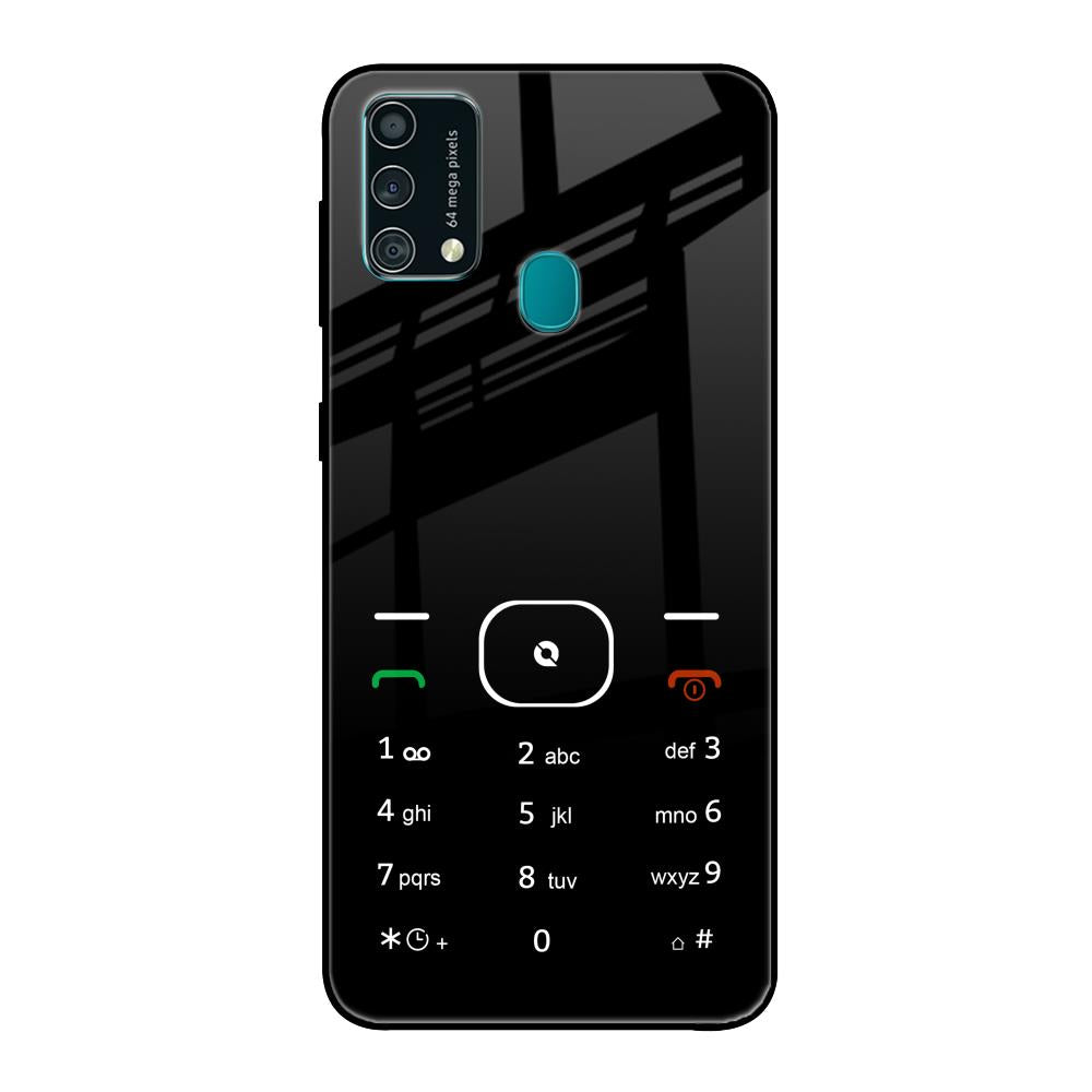 Classic Keypad Pattern Samsung Galaxy F41 Glass Back Cover Online