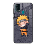 Orange Chubby Samsung Galaxy F41 Glass Back Cover Online