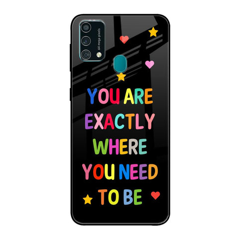 Magical Words Samsung Galaxy F41 Glass Back Cover Online