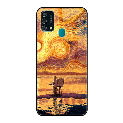 Sunset Vincent Samsung Galaxy F41 Glass Back Cover Online