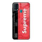 Supreme Ticket Samsung Galaxy F41 Glass Back Cover Online