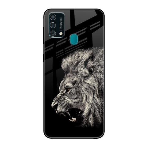 Brave Lion Samsung Galaxy F41 Glass Back Cover Online