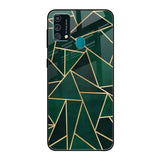 Abstract Green Samsung Galaxy F41 Glass Back Cover Online