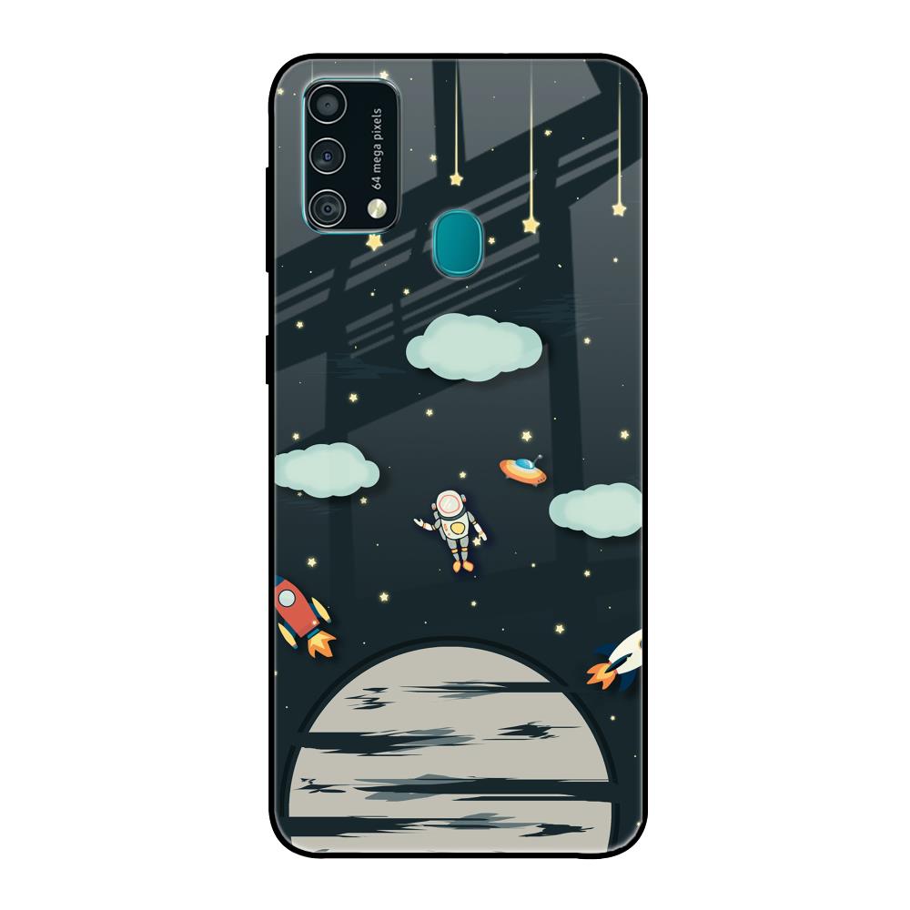 Astronaut Dream Samsung Galaxy F41 Glass Back Cover Online