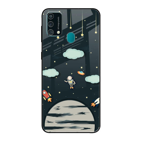 Astronaut Dream Samsung Galaxy F41 Glass Back Cover Online