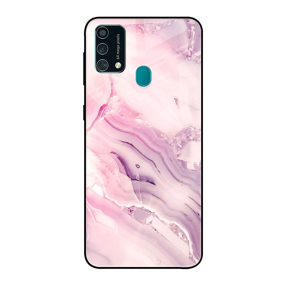 Diamond Pink Gradient Samsung Galaxy F41 Glass Back Cover Online