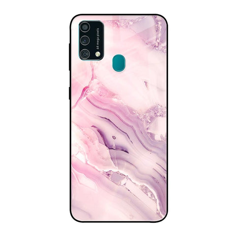 Diamond Pink Gradient Samsung Galaxy F41 Glass Back Cover Online