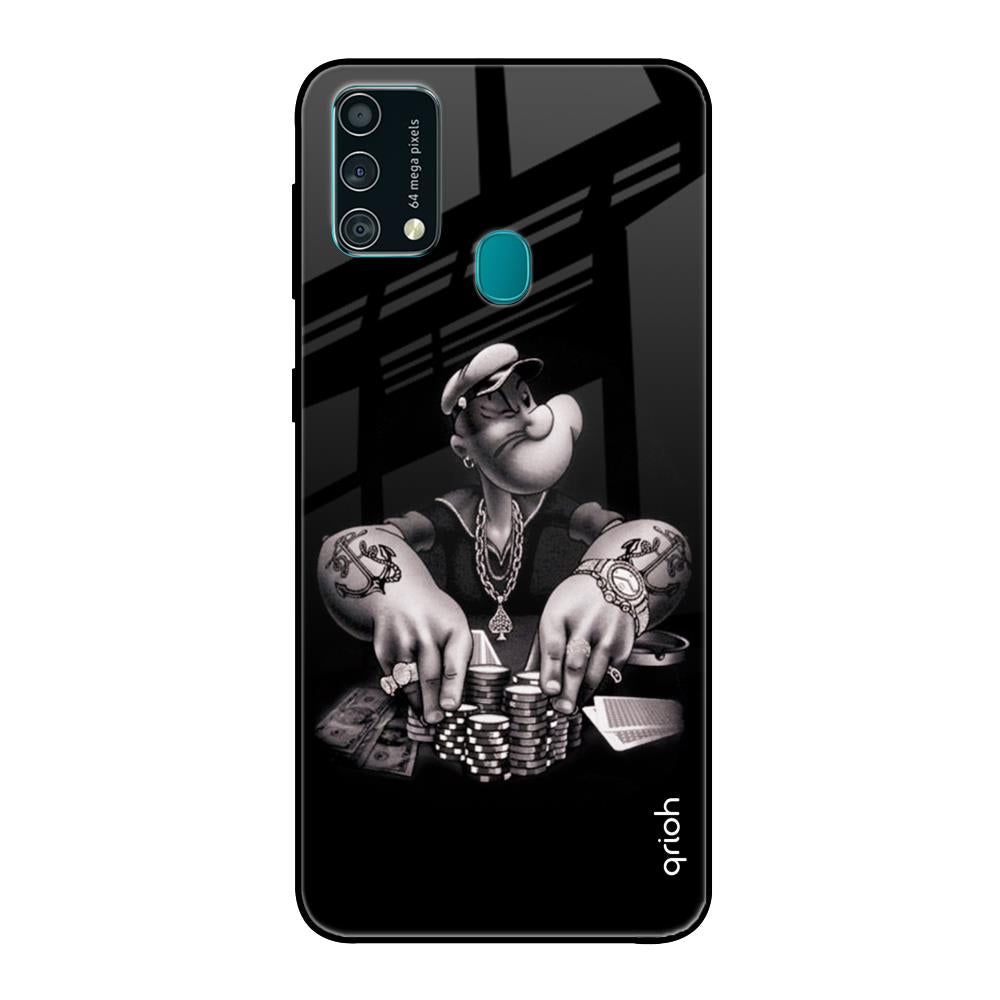 Gambling Problem Samsung Galaxy F41 Glass Back Cover Online
