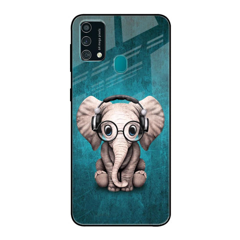 Adorable Baby Elephant Samsung Galaxy F41 Glass Back Cover Online