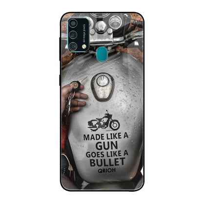 Royal Bike Samsung Galaxy F41 Glass Back Cover Online