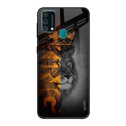 King Of Forest Samsung Galaxy F41 Glass Back Cover Online