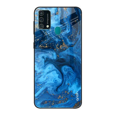 Gold Sprinkle Samsung Galaxy F41 Glass Back Cover Online