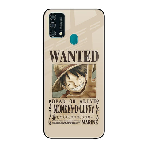 Luffy Wanted Samsung Galaxy F41 Glass Back Cover Online