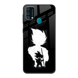 Monochrome Goku Samsung Galaxy F41 Glass Back Cover Online