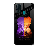 Minimalist Anime Samsung Galaxy F41 Glass Back Cover Online