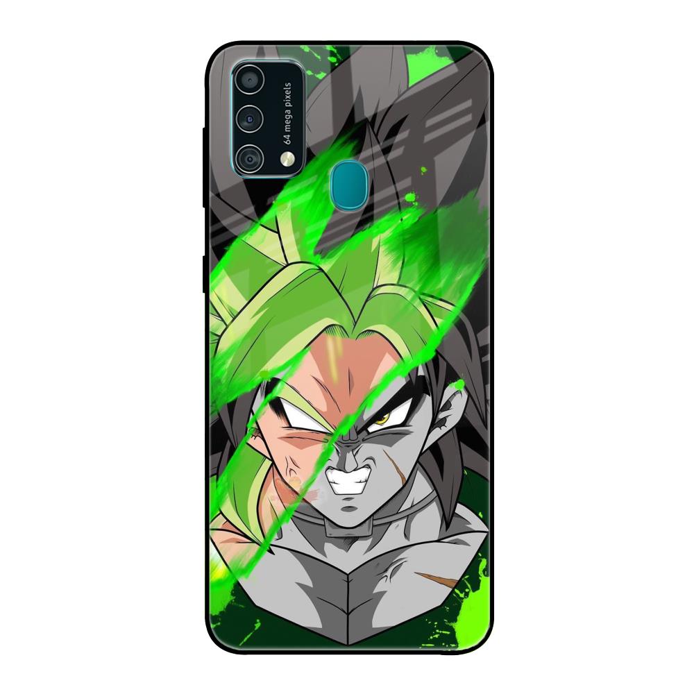 Anime Green Splash Samsung Galaxy F41 Glass Back Cover Online