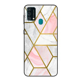 Geometrical Marble Samsung Galaxy F41 Glass Back Cover Online