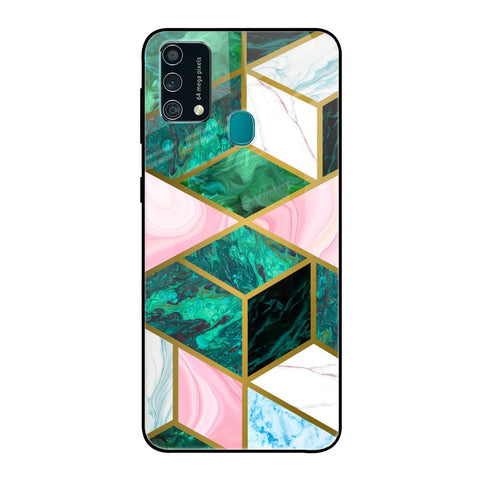 Seamless Green Marble Samsung Galaxy F41 Glass Back Cover Online