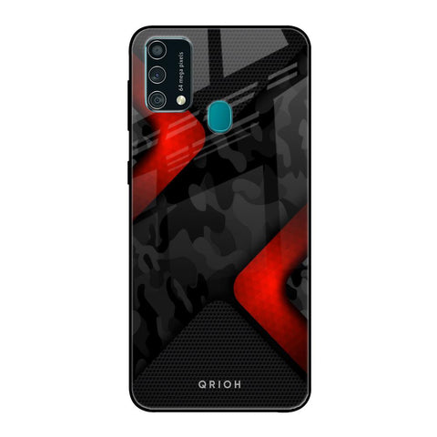 Modern Camo Abstract Samsung Galaxy F41 Glass Back Cover Online