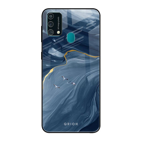 Deep Ocean Marble Samsung Galaxy F41 Glass Back Cover Online