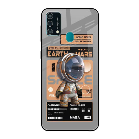 Space Ticket Samsung Galaxy F41 Glass Back Cover Online