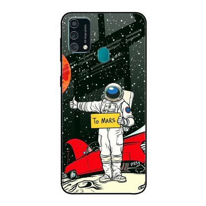 Astronaut on Mars Samsung Galaxy F41 Glass Back Cover Online