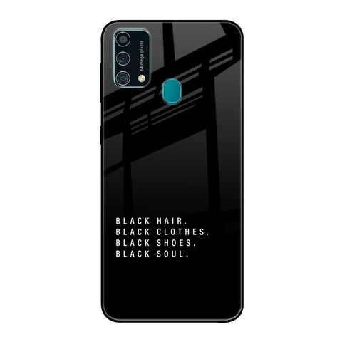 Black Soul Samsung Galaxy F41 Glass Back Cover Online