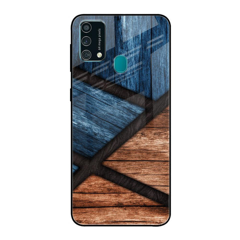 Wooden Tiles Samsung Galaxy F41 Glass Back Cover Online