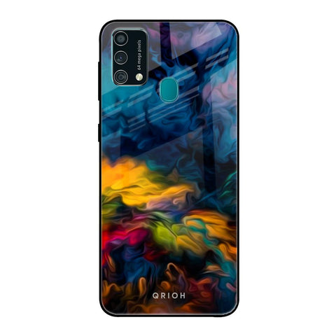 Multicolor Oil Painting Samsung Galaxy F41 Glass Back Cover Online