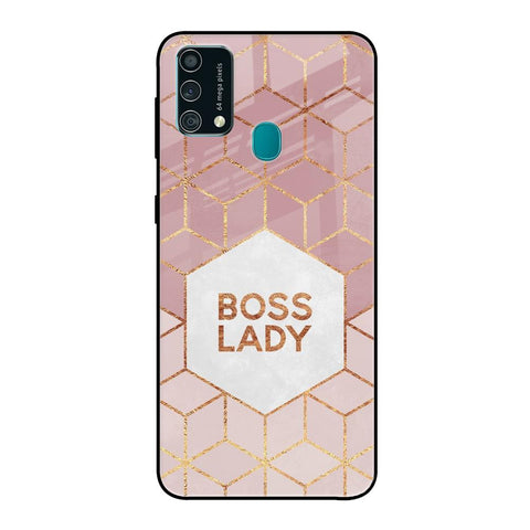 Boss Lady Samsung Galaxy F41 Glass Back Cover Online
