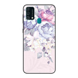 Elegant Floral Samsung Galaxy F41 Glass Back Cover Online