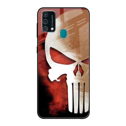 Red Skull Samsung Galaxy F41 Glass Back Cover Online