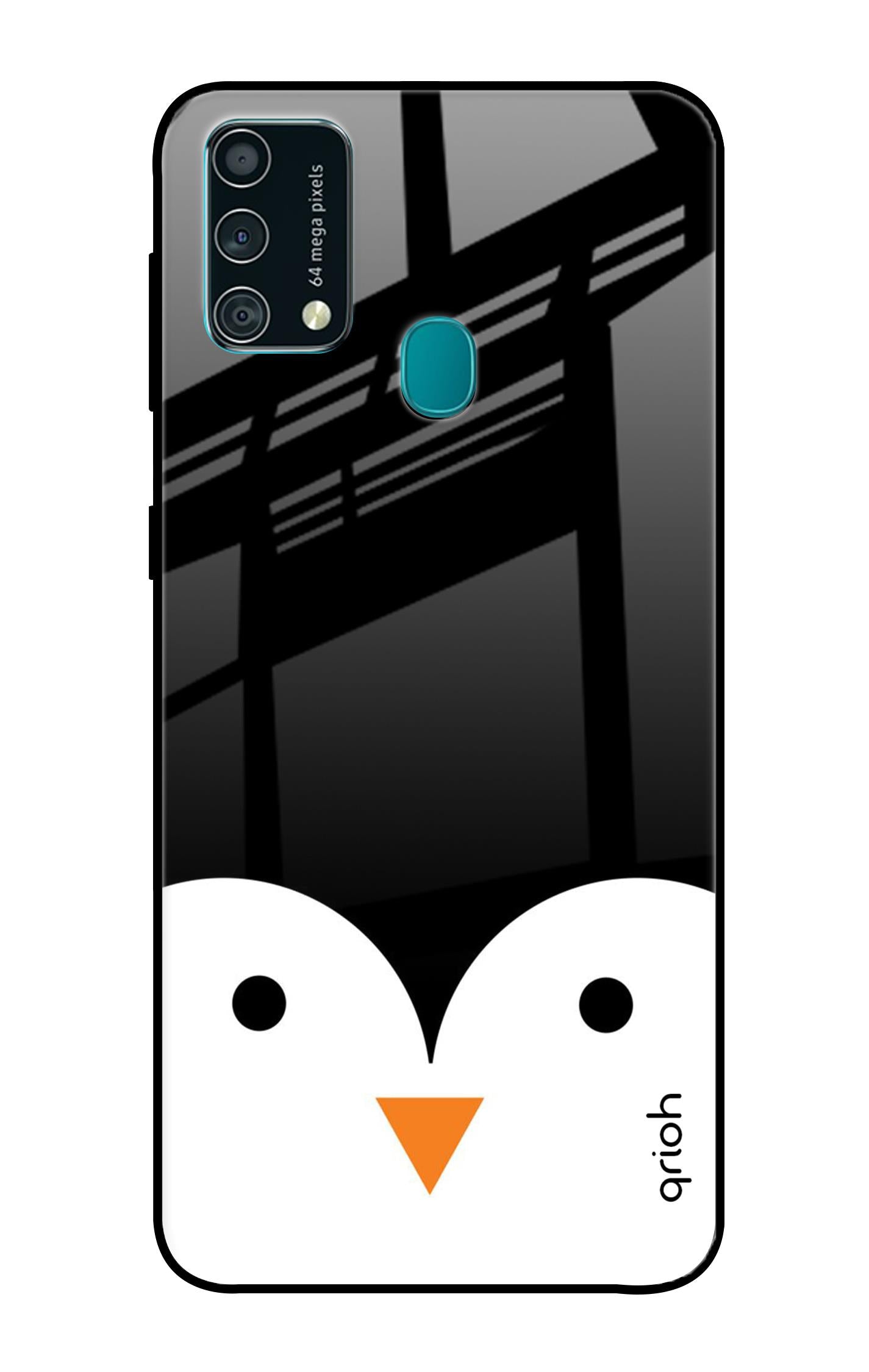Cute Penguin Samsung Galaxy F41 Glass Cases & Covers Online