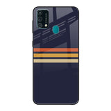 Tricolor Stripes Samsung Galaxy F41 Glass Cases & Covers Online