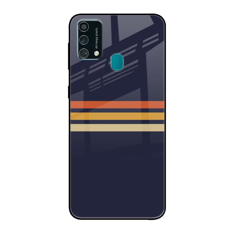 Tricolor Stripes Samsung Galaxy F41 Glass Cases & Covers Online