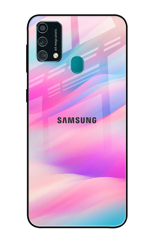 Colorful Waves Samsung Galaxy F41 Glass Cases & Covers Online