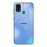 Vibrant Blue Texture Samsung Galaxy F41 Glass Back Cover Online