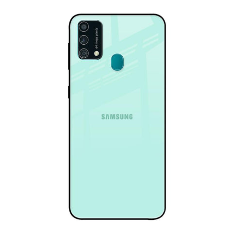 Teal Samsung Galaxy F41 Glass Back Cover Online