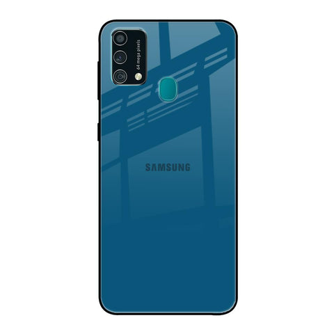 Cobalt Blue Samsung Galaxy F41 Glass Back Cover Online