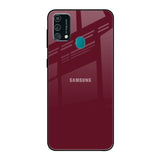 Classic Burgundy Samsung Galaxy F41 Glass Back Cover Online