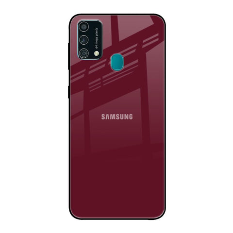 Classic Burgundy Samsung Galaxy F41 Glass Back Cover Online