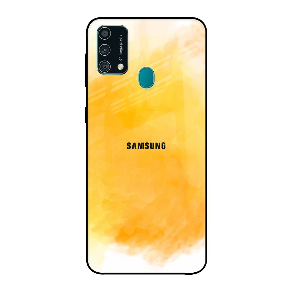Rustic Orange Samsung Galaxy F41 Glass Back Cover Online
